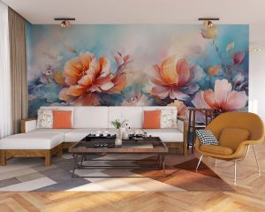 Ethereal Blossom 4D Mural Wallpaper
