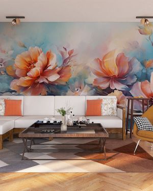 Ethereal Blossom 4D Mural Wallpaper