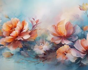 Ethereal Blossom 4D Mural Wallpaper