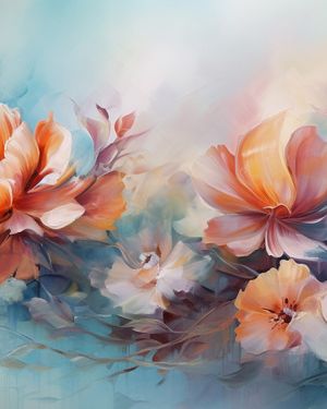 Ethereal Blossom 4D Mural Wallpaper