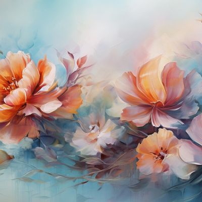 Ethereal Blossom 4D Mural Wallpaper