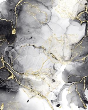 gold accents black marble 3D wallpaper murals