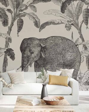 Loxodonta Vintage Explorer Wallpaper Mural