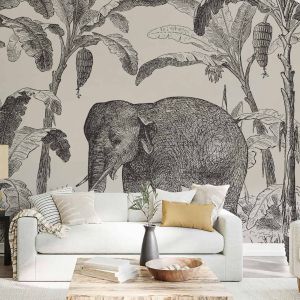 Loxodonta Vintage Explorer Wallpaper Mural