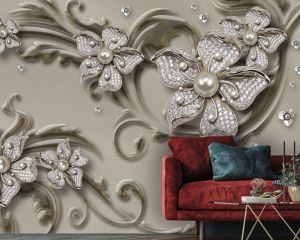 classic flower Dim brown colour