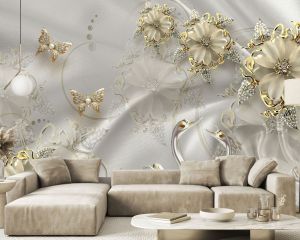 Golden Flower Decal