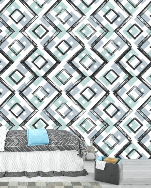 Bohemian Diamond 4D Mural Wallpaper:  A Touch of Artistic Flair