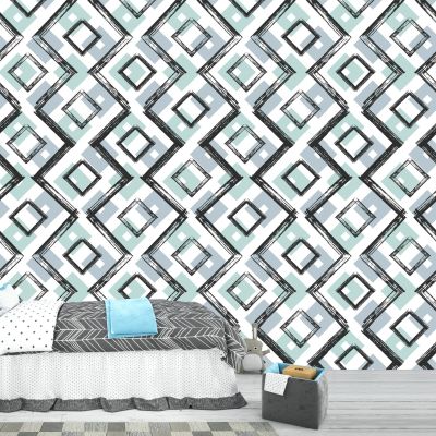 Bohemian Diamond 4D Mural Wallpaper:  A Touch of Artistic Flair