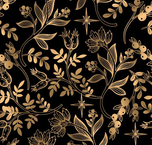 Floral seamless pattern with abstract leaves