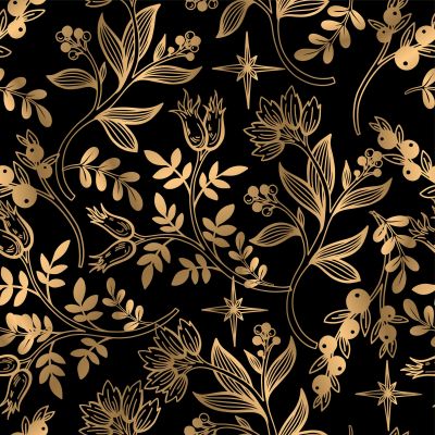 Floral seamless pattern with abstract leaves