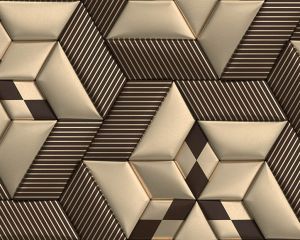 A brown and gold striped pattern