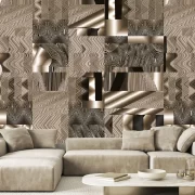 Abstract Reflections mural wallpaper mourad