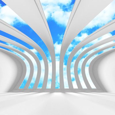 Abstract architecture 3d background