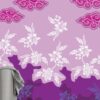 seamless purple background with roses