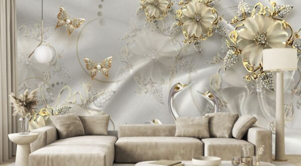 Buy Golden Flower Decal