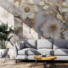 Whispering Petals 4D Mural Wallpaper