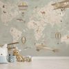 WALL MURALS WORLD MAP FOR KIDS