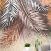 Tropical trees and leaves 4D Mural Wallpaper